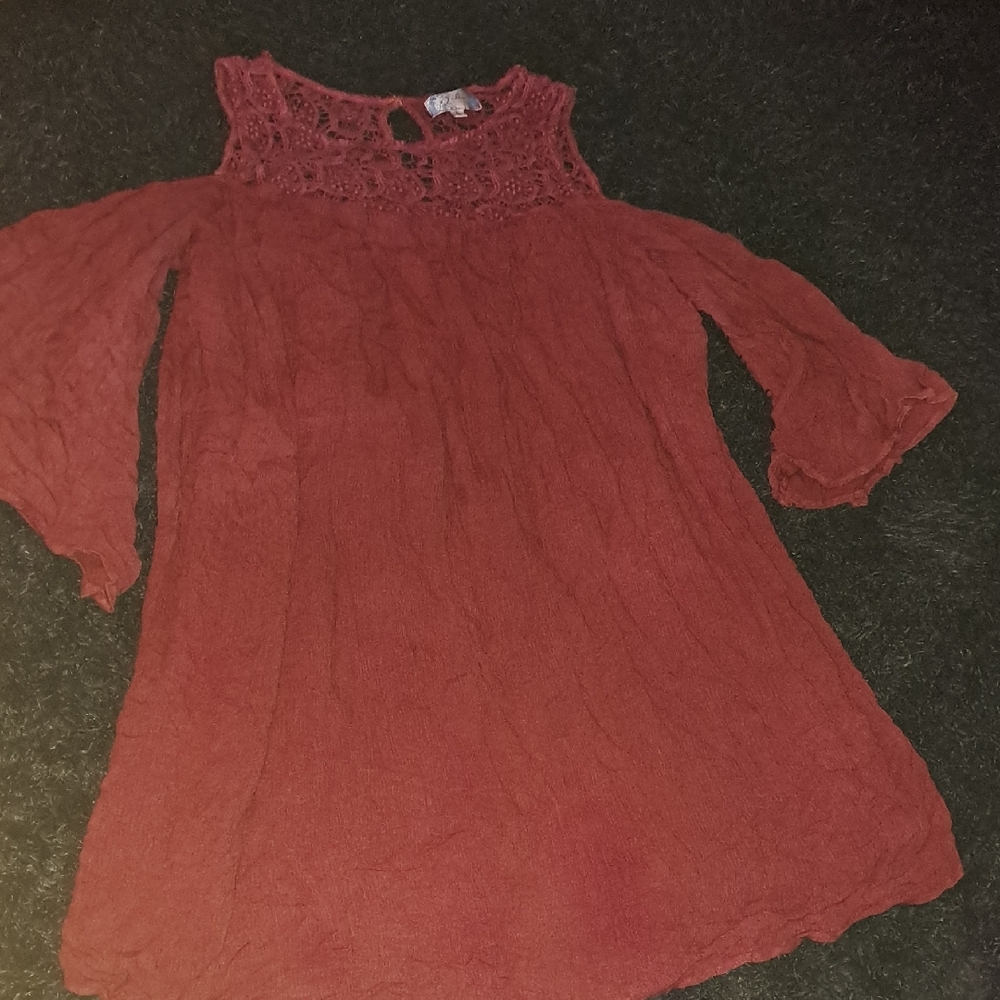 Elegant Red Lace Dress